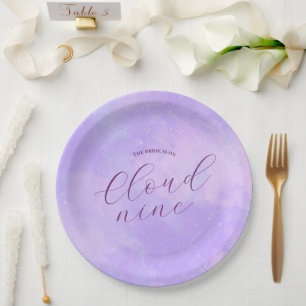 The Bride is on Cloud Nine Bridal Shower  Paper Plates