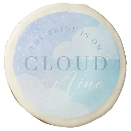 The Bride is on Cloud Nine Bridal Shower  Sugar Cookie