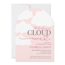 The Bride is On Cloud Nine QR Code Bridal Shower