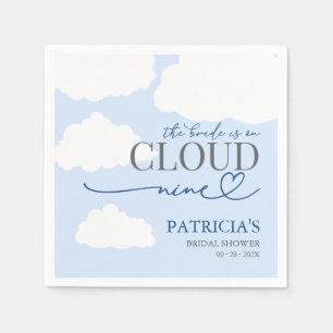 The Bride Is On Cloud Nine Welcome Sign Napkins