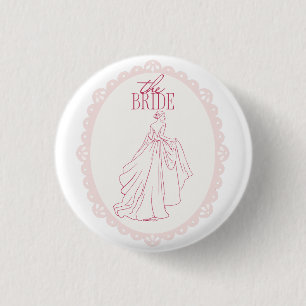 The Bride – Lace Bachelorette Design with Bride Button