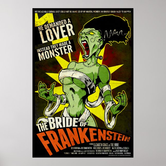 The Bride of Frankenstein Poster (Front)