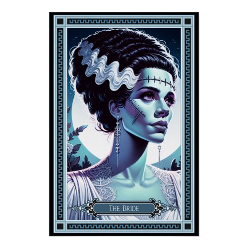 The Bride of Frankenstein Tarot Card Poster