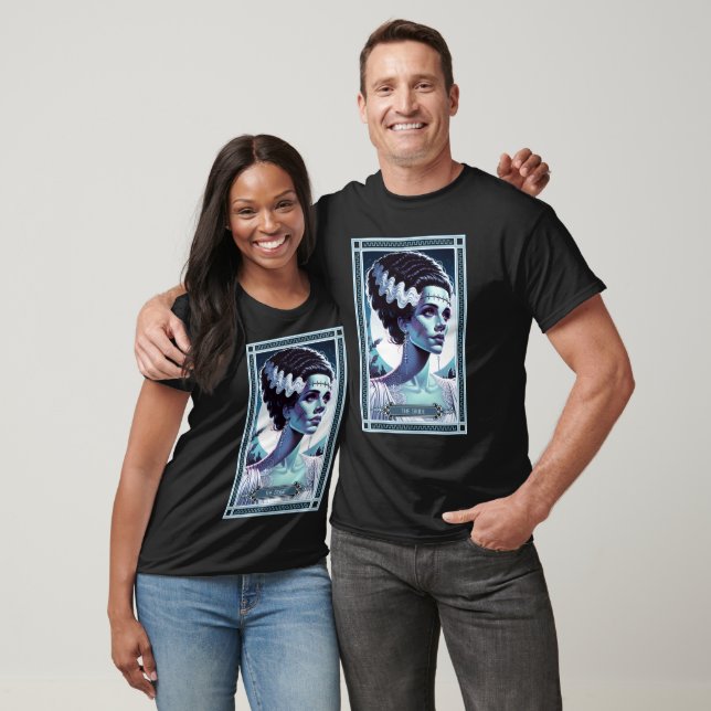 The Bride of Frankenstein Tarot Card T-Shirt (Unisex)