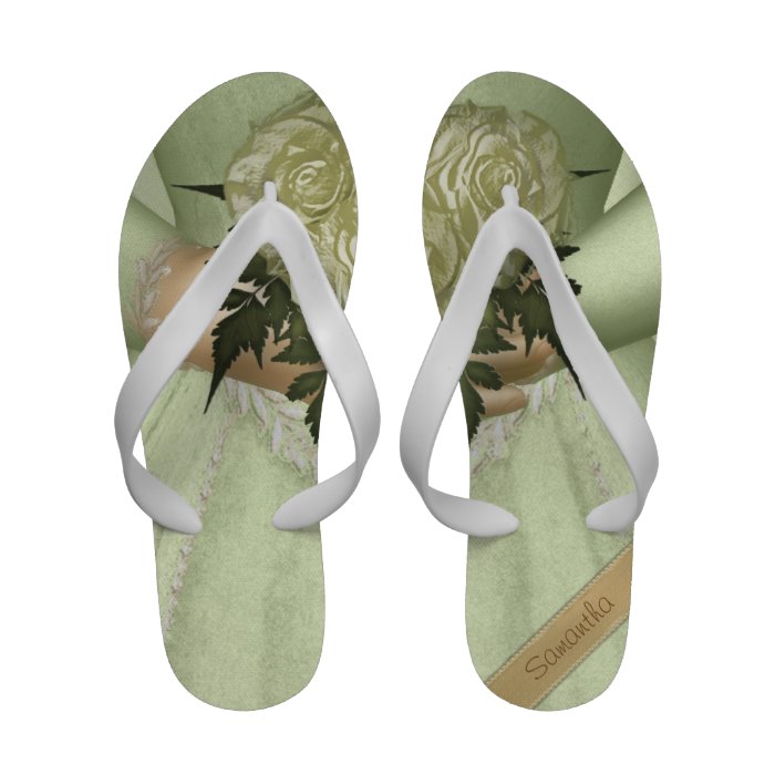 The Bride Personalized Flip Flops