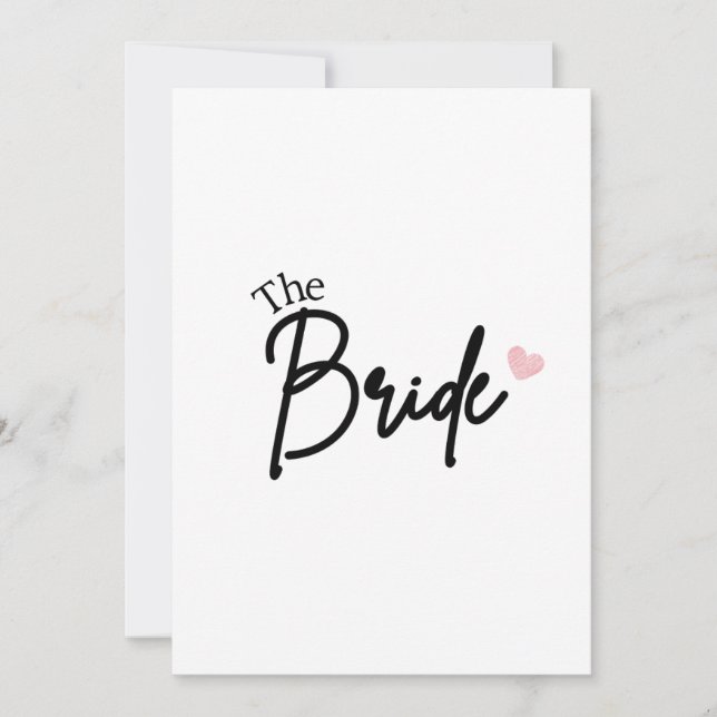 The Bride Save the date (Front)