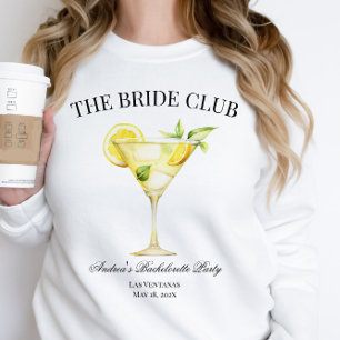 The Bride Social Club Lemon Cocktail Bride's Sweatshirt