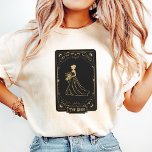 The Bride Tarot Fortune Bachelorette Party T-Shirt<br><div class="desc">The Bride Tarot Fortune Bachelorette Party T-Shirt – Mystical & Boho Bridal Tee 🔮👰✨ Celebrate the bride-to-be’s fate in style with The Bride Tarot Fortune Bachelorette Party T-Shirt! Featuring a stunning tarot-inspired design with celestial and esoteric details, this boho-chic bridal tee is perfect for a witchy bachelorette party, astrology-loving bride,...</div>