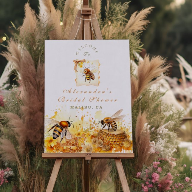 The bride to bee wildflower honey shower foam board (Creator Uploaded)