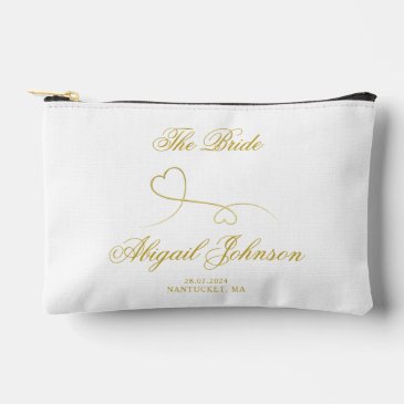 The Bride - Two Elegant Gold Hearts 