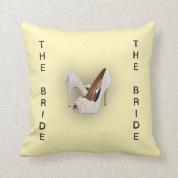 The Bride Yellow Pillow
