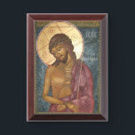 The Bridegroom l Orthodox Icon Award Plaque<br><div class="desc">The Bridegroom l Orthodox Icon - This deeply moving icon, known as the Bridegroom of Christ, portrays Jesus in His suffering, crowned with thorns and robed in mockery—an image drawn from the moments leading up to His crucifixion. This icon invites the viewer into quiet reflection on Christ's humility, sacrificial love,...</div>