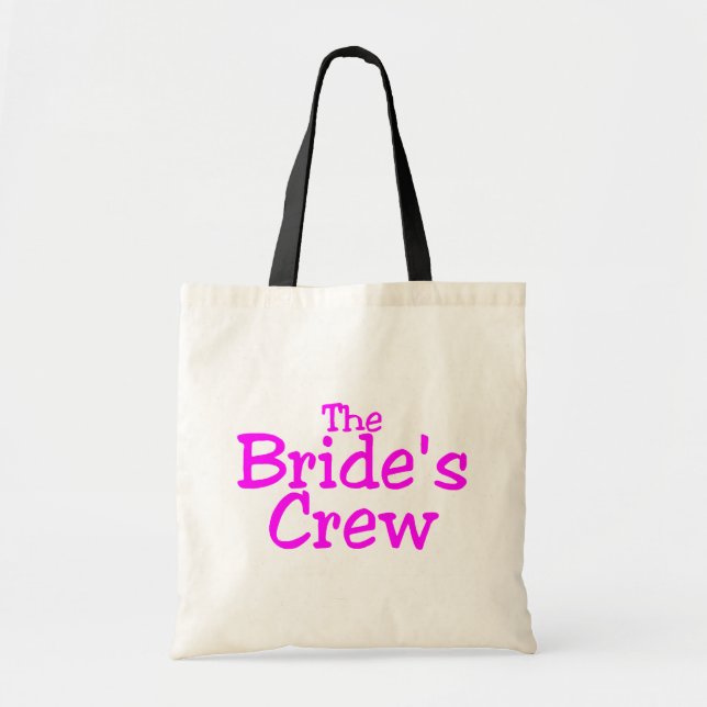 The Brides Crew (Pink) Tote Bag (Front)