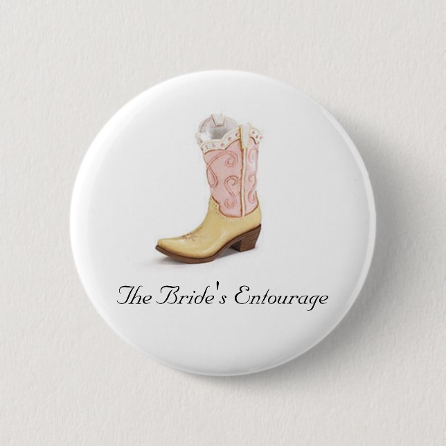 The Bride's Entourage Button (Front)