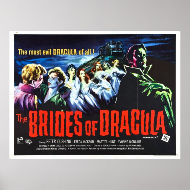 The Brides of Dracula Movie Poster (Front)