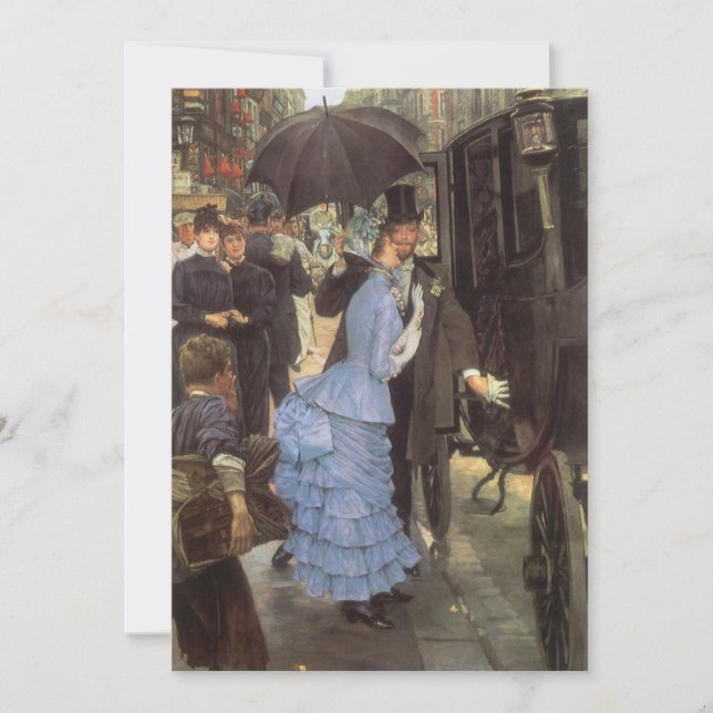 The Bridesmaid (aka The Traveller) by James Tissot Invitation (Front)