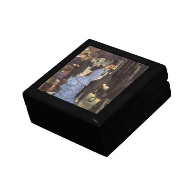 The Bridesmaid (aka The Traveller) by James Tissot Keepsake Box (Side)