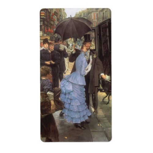 The Bridesmaid aka The Traveller by James Tissot Label