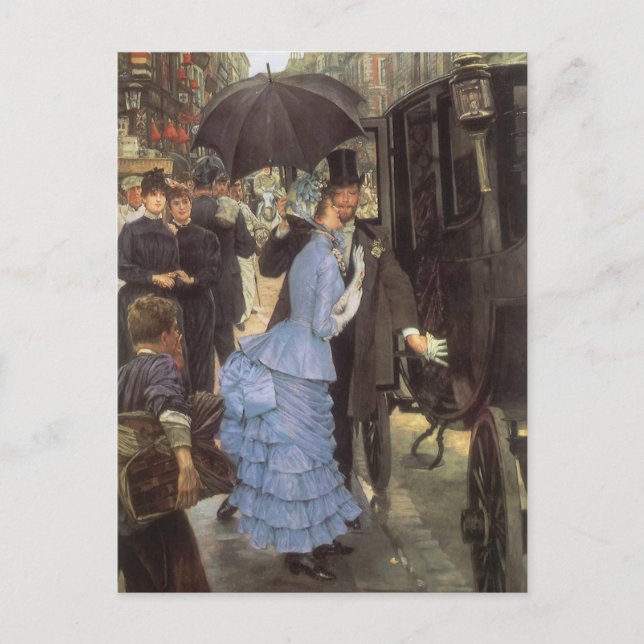 The Bridesmaid (aka The Traveller) by James Tissot Postcard (Front)