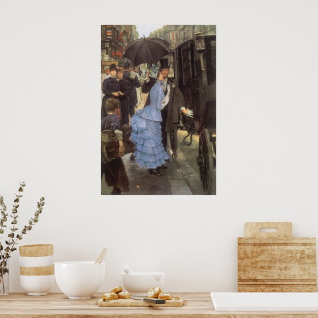 The Bridesmaid aka The Traveller by James Tissot Poster Zazzle