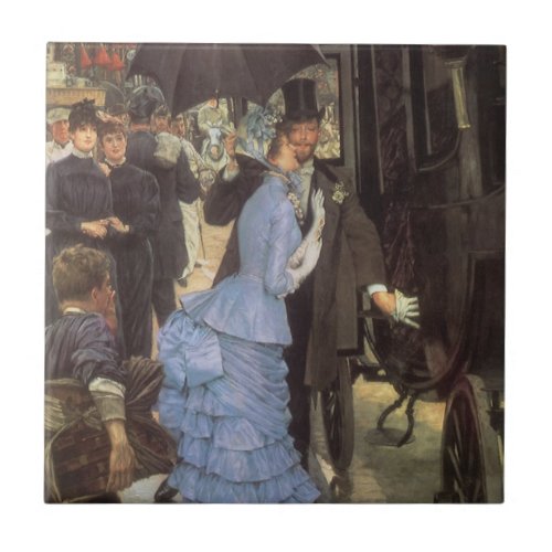 The Bridesmaid aka The Traveller by James Tissot Tile