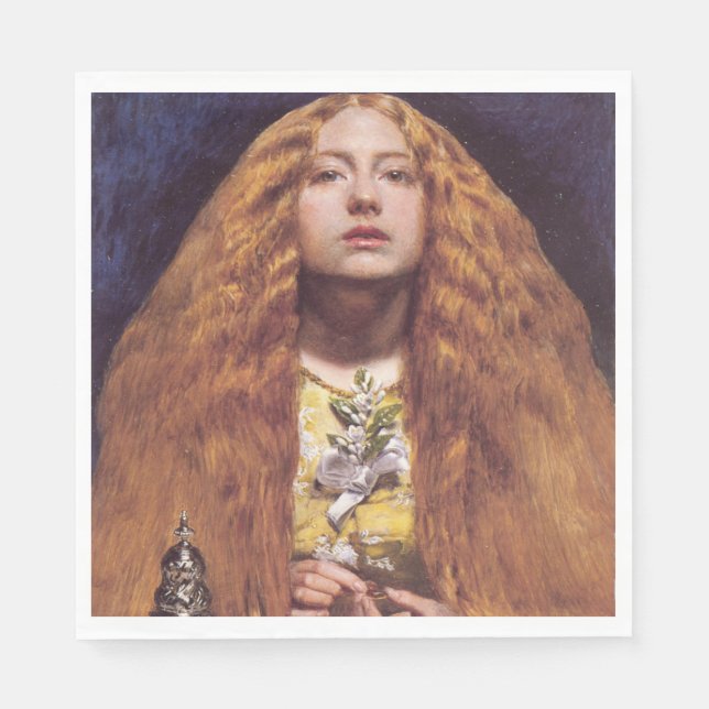 The Bridesmaid (by John Everett Millais) Napkins (Front)