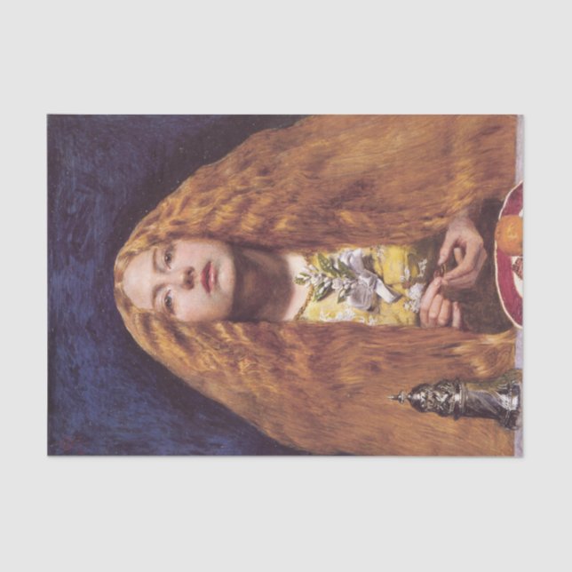 The Bridesmaid (by John Everett Millais) Tissue Paper (Front)