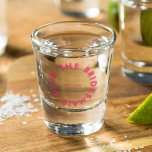 The Bridesmaid Club Bachelorette Shot Glass<br><div class="desc">The Bridesmaid Club custom design features a bold modern typography in a circular design. You can easily personalize the text to make the perfect accessory for a bridesmaid proposal,  bridal shower or bachelorette weekend!</div>
