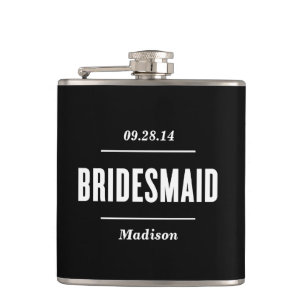 The Bridesmaid   Wedding Flask