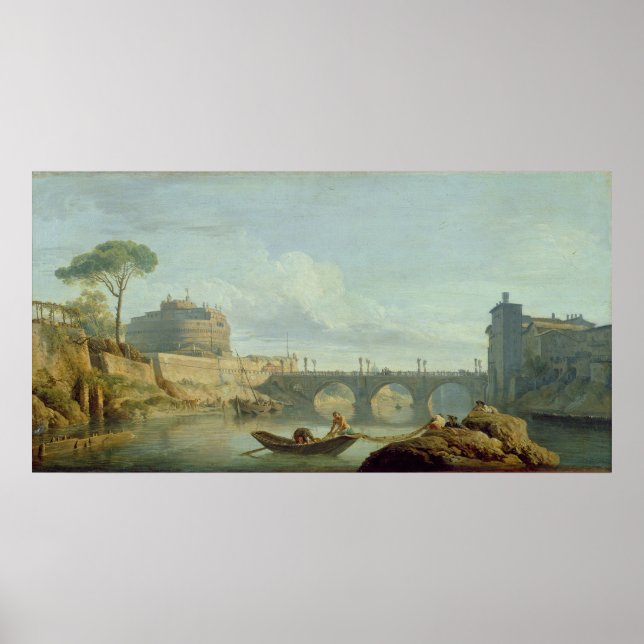 The Bridge and Castle Sant'Angelo, 1745 Poster (Front)