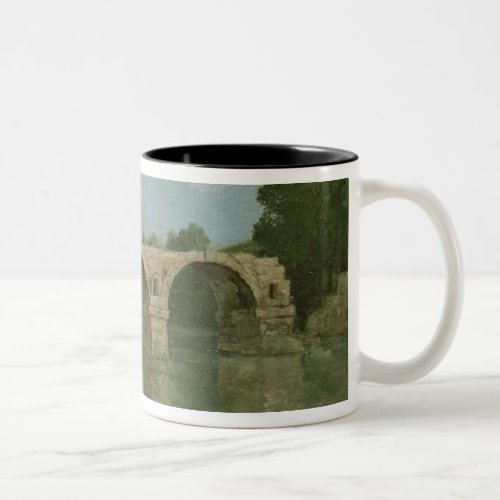 The Bridge at Ambrussum Two_Tone Coffee Mug