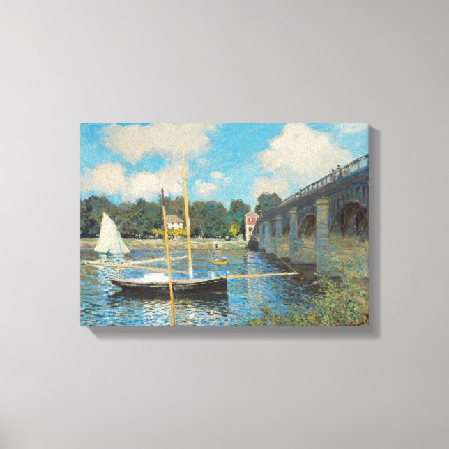 The Bridge at Argenteuil By Claude Monet Canvas Print (Front)