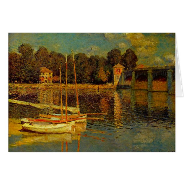 The Bridge at Argenteuil by Claude Monet Cards (Front Horizontal)