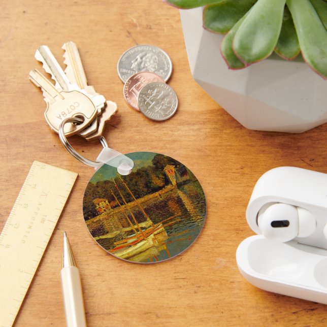 The Bridge at Argenteuil by Claude Monet Keychain (Desk)