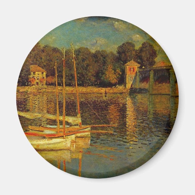 The Bridge at Argenteuil by Claude Monet Magnet (Front)