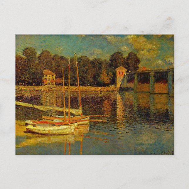 The Bridge at Argenteuil by Claude Monet Postcard (Front)