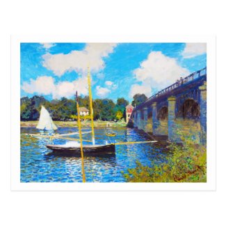 The Bridge at Argenteuil Claude Monet Postcard