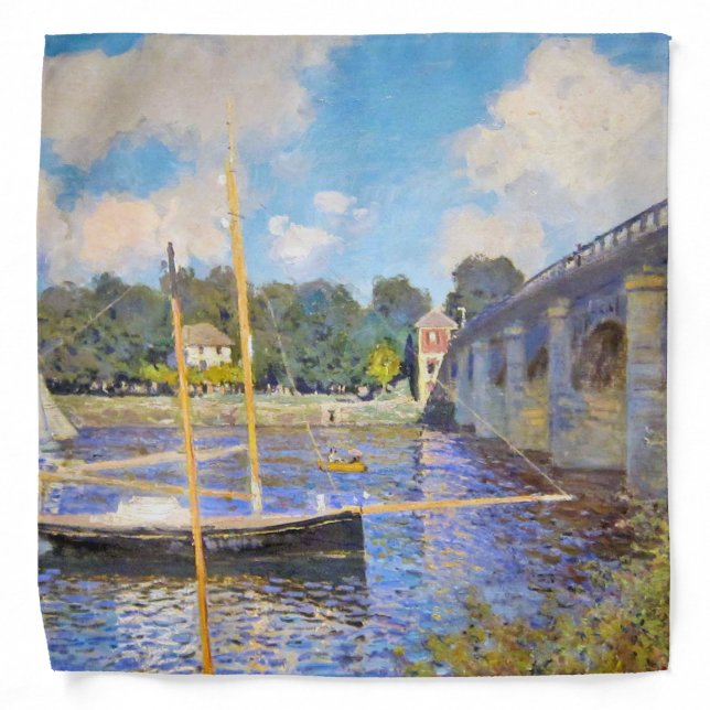 The Bridge at Argenteuil, Monet Bandana (Front)