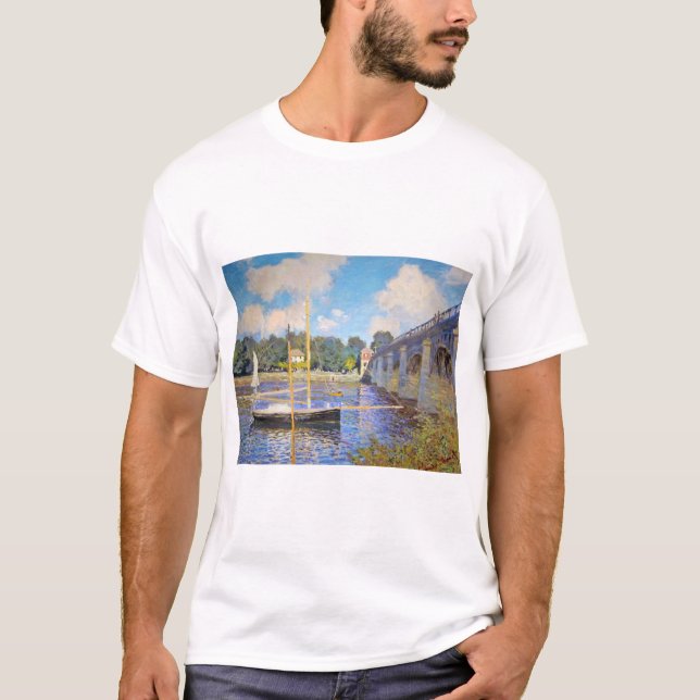 The Bridge at Argenteuil, Monet T-Shirt (Front)