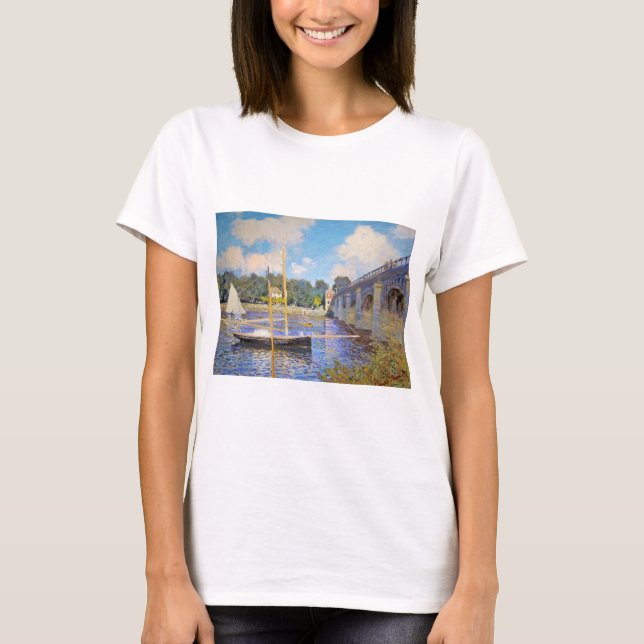 The Bridge at Argenteuil, Monet T-Shirt (Front)