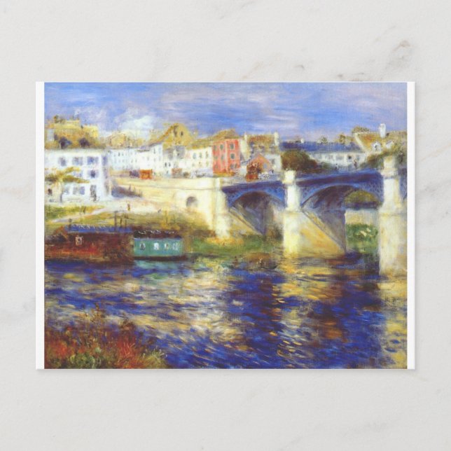 The bridge at chatou by Pierre-Auguste Renoir Postcard (Front)