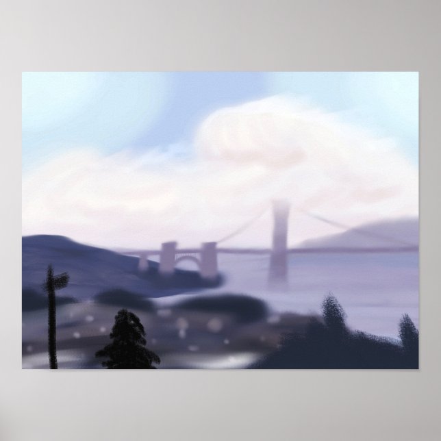 The Bridge at Dusk  Poster (Front)