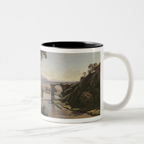 The Bridge at Narni c1826_27 Two_Tone Coffee Mug