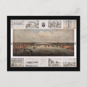 The bridge at St. Louis Missouri Postcard