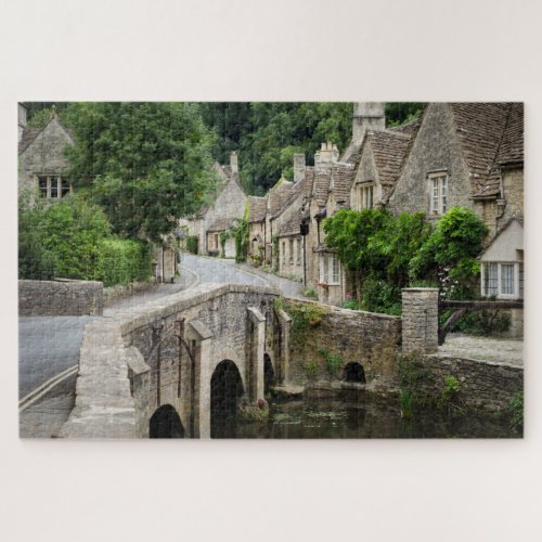 The bridge in Castle Combe in Cotswolds UK Jigsaw Puzzle