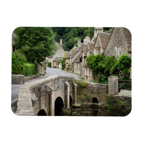 The bridge in Castle Combe UK rectangle magnet