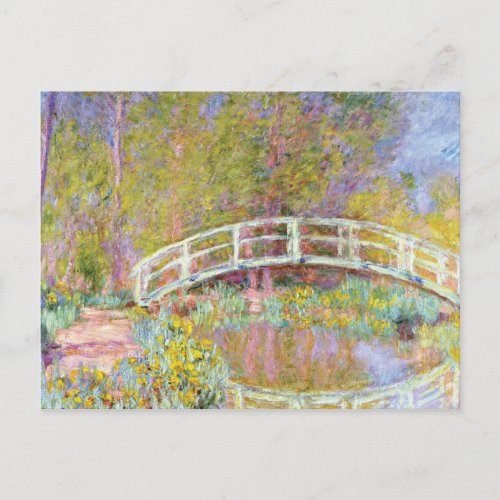 The Bridge in Monets Garden Claude Monet Postcard