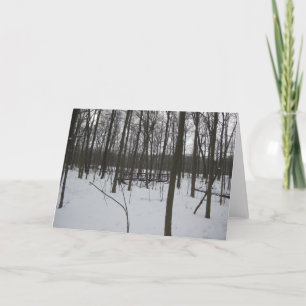 The Bridge in Snow Holiday Card