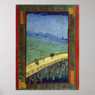 The Bridge in the Rain (after Hiroshige) Van Gogh Poster