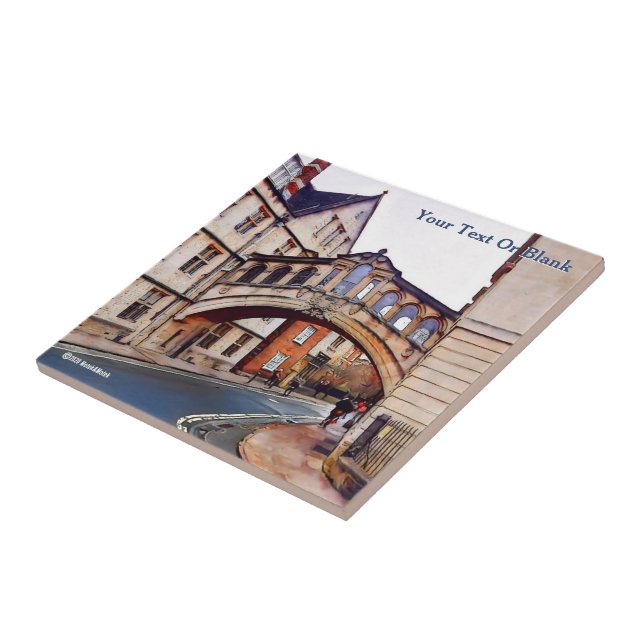 The Bridge of Sighs - Oxford Ceramic Tile (Side)